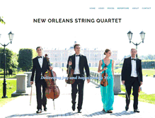 Tablet Screenshot of neworleansquartet.com